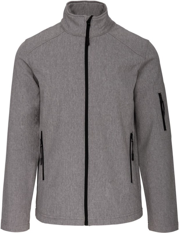 Kariban K 401 Pánská 3-vrstvá softshellová bunda 20.K401 marl grey