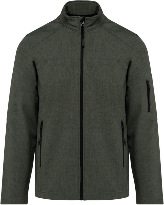 Kariban K 401 Pánská 3-vrstvá softshellová bunda 20.K401 marl green