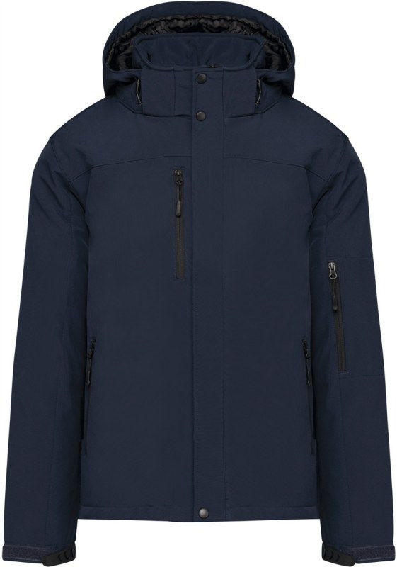 Kariban K 650 Pánská 3-vrstvá softshellová parka s kapucí 20.K650 navy