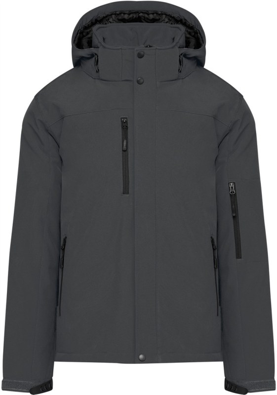 Kariban K 650 Pánská 3-vrstvá softshellová parka s kapucí 20.K650 titanium