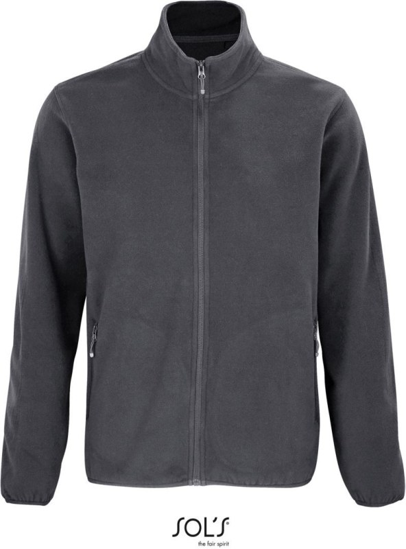 SOL´S Factor Men Pánská fleecová bunda 25.3823 charcoal grey