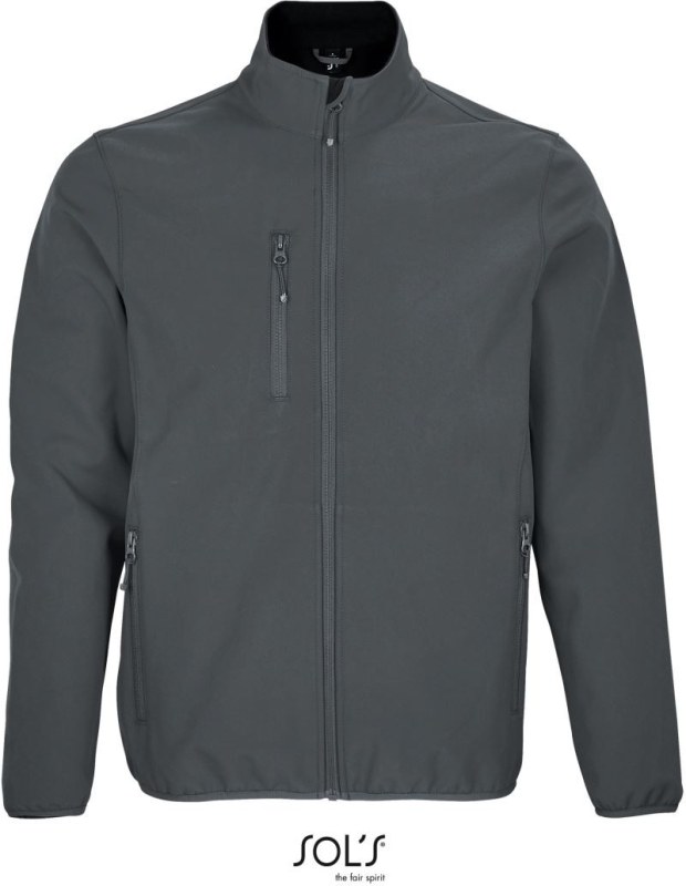 SOL´S Falcon Men Pánská 3-vrstvá softshellová bunda 25.3827 charcoal grey - Pánské oblečení bundy