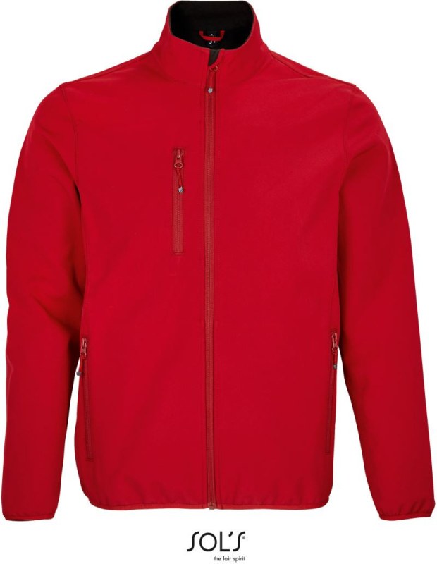 SOL´S Falcon Men Pánská 3-vrstvá softshellová bunda 25.3827 pepper red