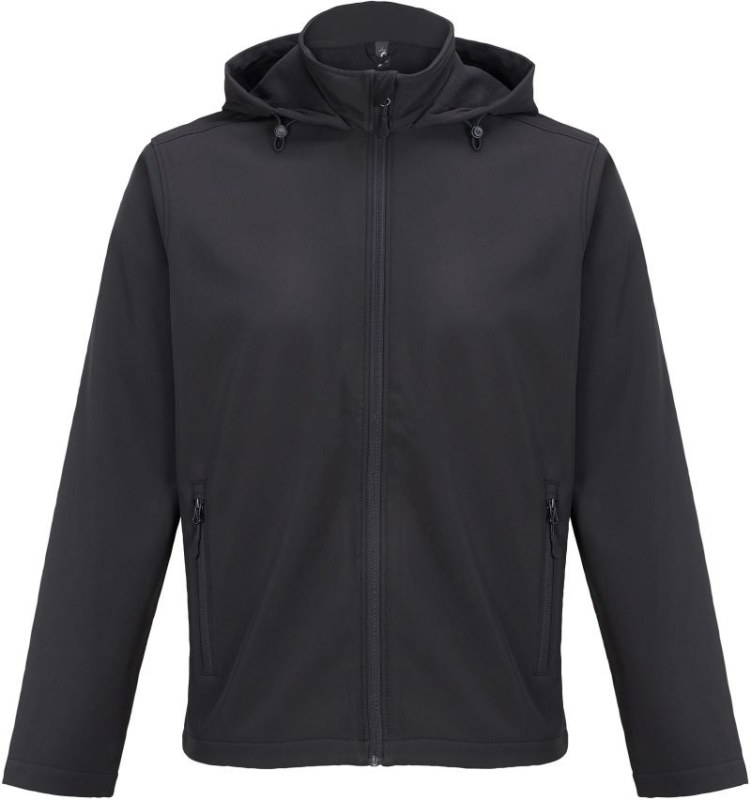 SOL´S Race Hooded Men Pánská 2-vrstvá softshellová bunda s kapucí 25.4447 black