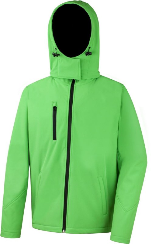 Result R 230M Pánská 3-vrstvá softshellová bunda s kapucí 30.230M vivid green/black
