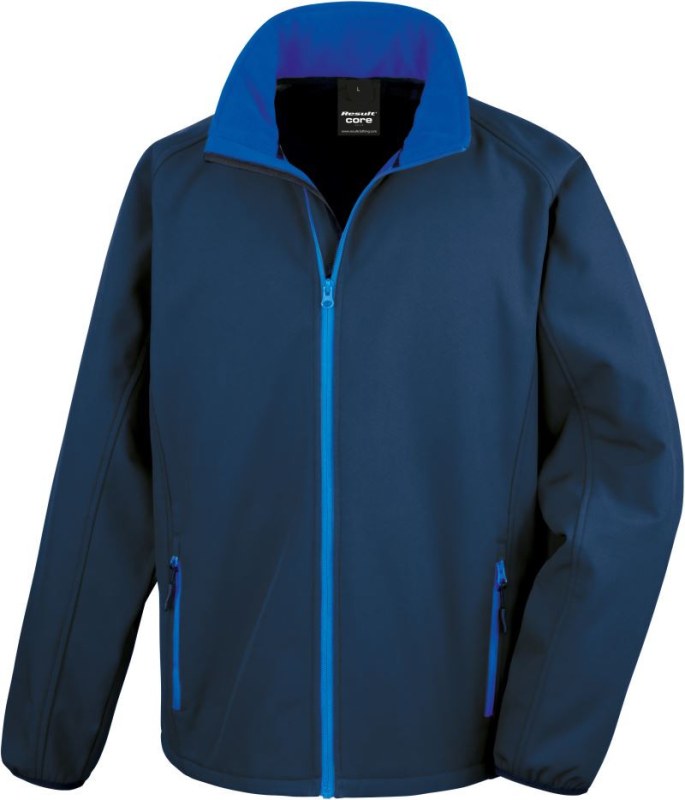 Result R 231M Pánská 2-vrstvá softshell bunda "Printable" 30.231M navy/royal