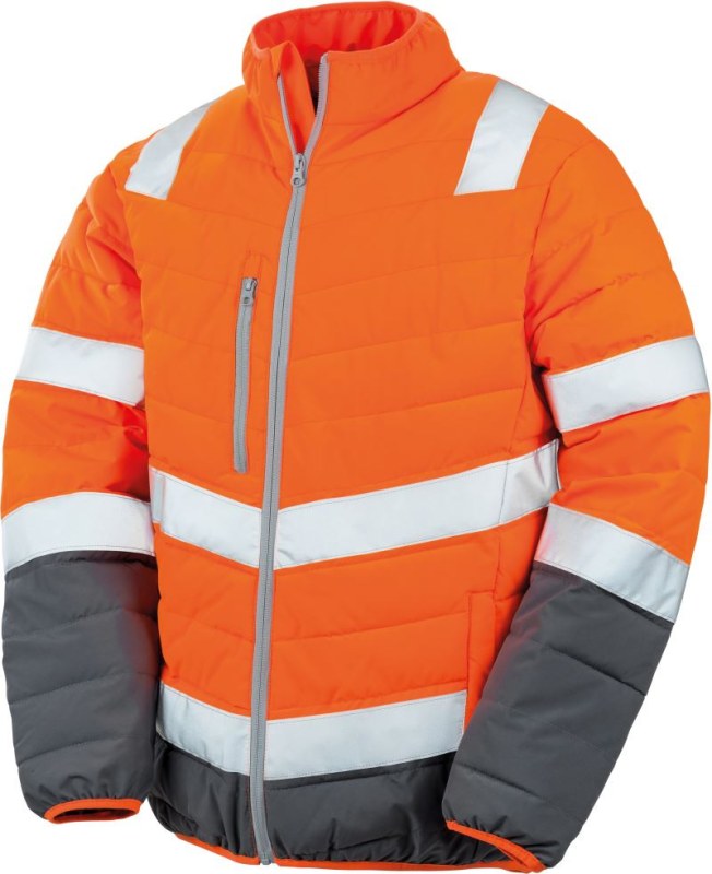 Result R 325M Pánská bezpečnostní bunda 30.325M fluorescent orange/grey - Pánské oblečení bundy