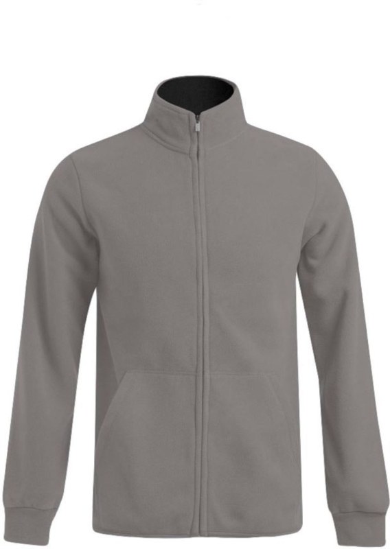 Promodoro 7971 Pánská dvojitá fleecová bunda 40.7971 light grey/black