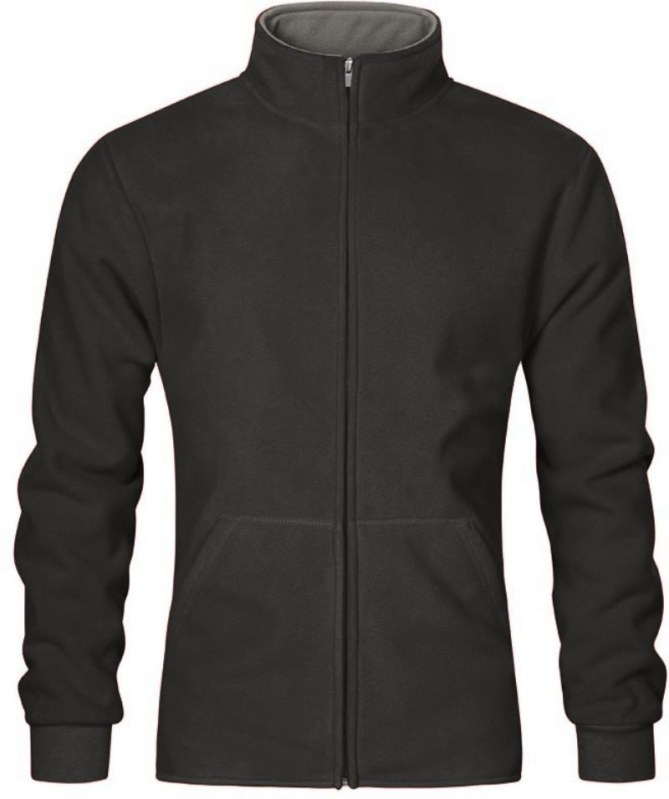 Promodoro 7971 Pánská dvojitá fleecová bunda 40.7971 graphite/light grey