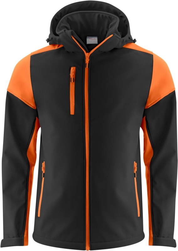 Printer Prime Softshell Men Pánská softshellová bunda 61.1065 black/orange - Pánské oblečení bundy
