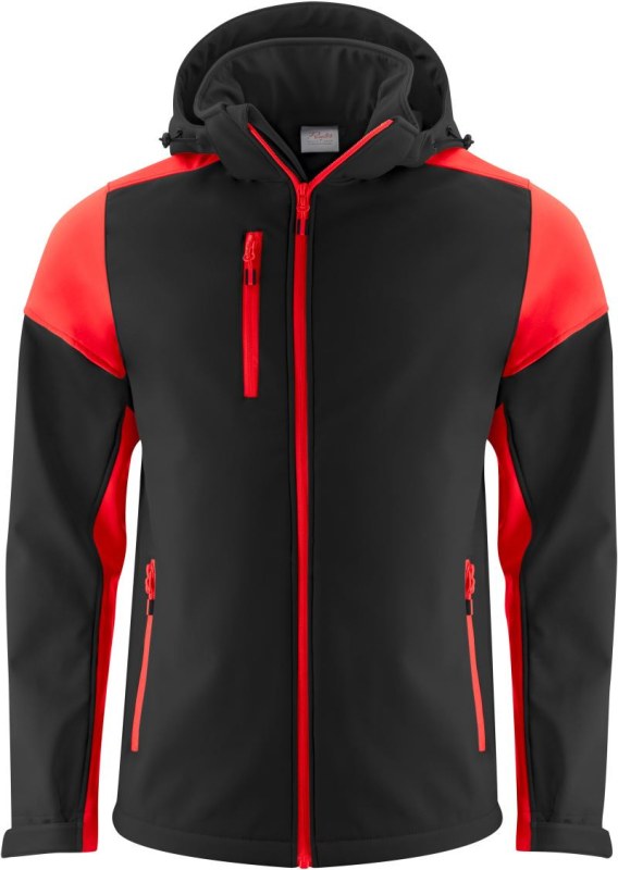 Printer Prime Softshell Men Pánská softshellová bunda 61.1065 black/red - Pánské oblečení bundy