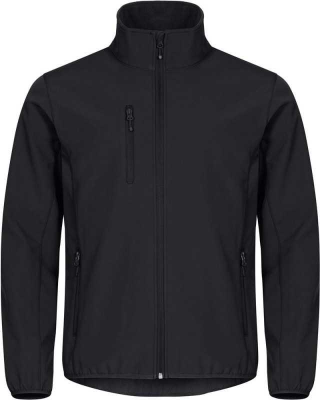 Clique Classic Softshell Jkt M Pánská 3-vrstvá softshellová bunda 67.0910 black