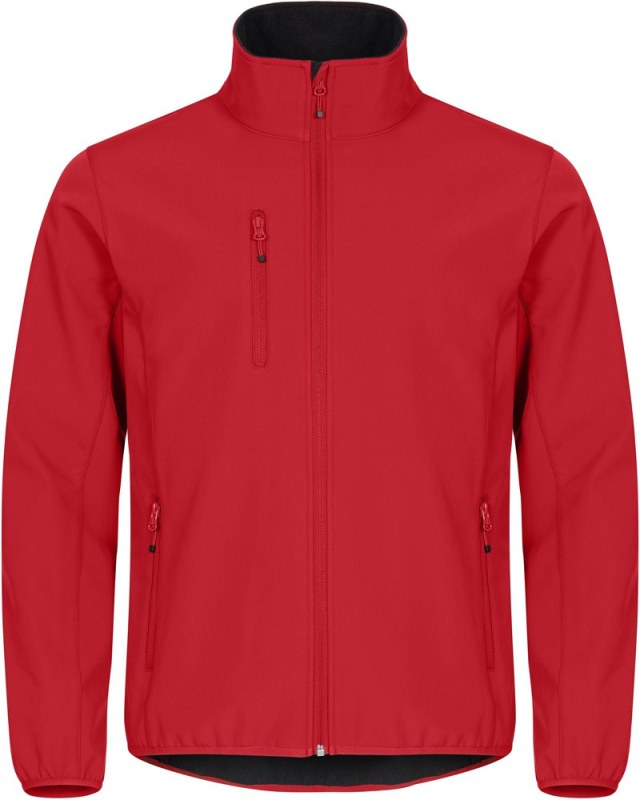 Clique Classic Softshell Jkt M Pánská 3-vrstvá softshellová bunda 67.0910 red