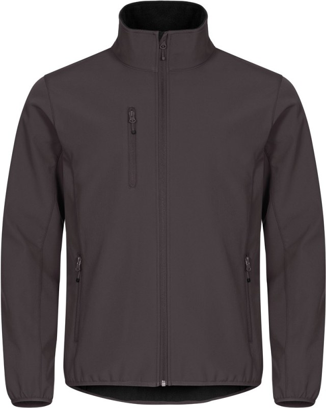 Clique Classic Softshell Jkt M Pánská 3-vrstvá softshellová bunda 67.0910 dark grey