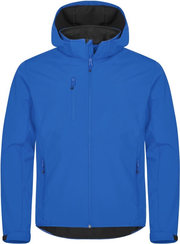 Clique Classics Softshell Hoody M Pánská 3-vrstvá softshellová bunda s kapucí 67.0912 royal blue