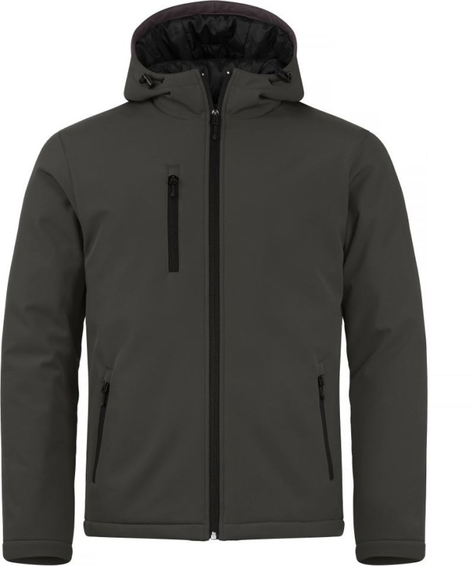 Clique Padded Hooded Softshell Men Pánská zateplená softshellová bunda s kapucí 67.0952 dark grey