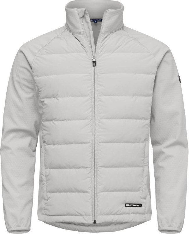 Cutter & Buck Oak Harbor Jacket Men Pánská hybridní bunda 68.1452 silver