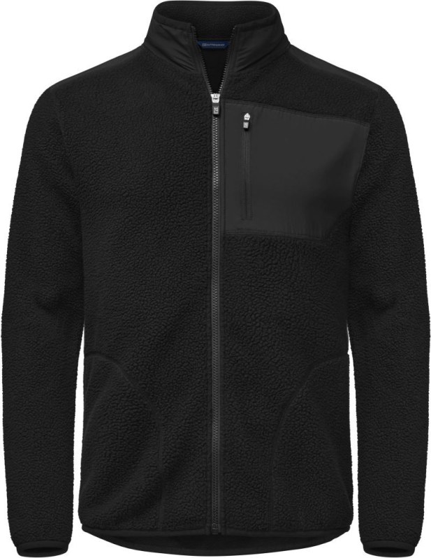 Cutter & Buck Cascade Sherpa Men Pánská fleecová bunda Sherpa 68.1470 black