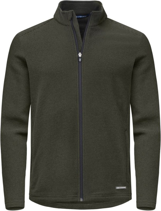 Cutter & Buck Hunts Fleece Jacket Men Pánská fleecová bunda "Hunts Point" 68.8432 ivy green - Pánské oblečení bundy