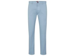 Pánské dlouhé kalhoty Hugo Boss slim fit z&nbsp;elastického bavlněného gabardénu modré barvy (50468314-451)