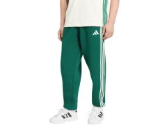 Pánské kalhoty adidas Essentials 3-Stripes Fleece Tapered Cuffed zelené KY4129