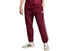Pánské kalhoty adidas Essentials 3-Stripes Fleece Tapered Cuffed v&nbsp;barvě bordó KY4134
