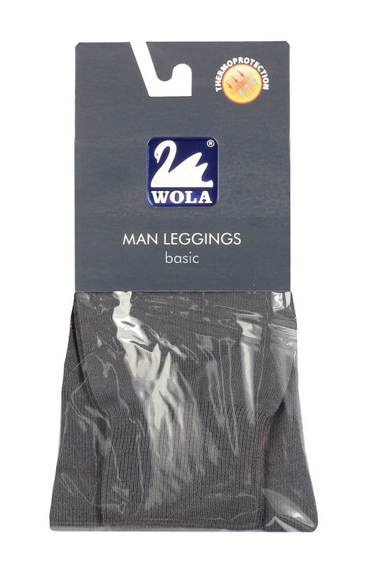 Pánské hladké bavlněné podvlékací kalhoty Man Leggings basic w58.003 - Wola
