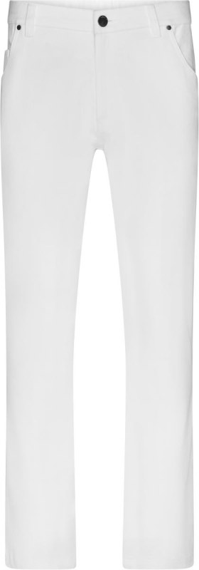 Daiber JN 3002 Pánské elastické kalhoty 02.3002 white - Pánské oblečení kalhoty