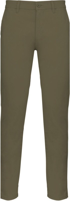 Kariban K 740 Pánské chino kalhoty 20.K740 light khaki - Pánské oblečení kalhoty