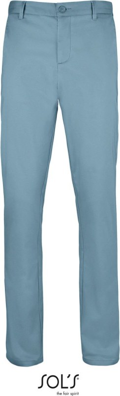 SOL´S Jared Men Pánské saténové elastické kalhoty 25.2917 creamy dark blue
