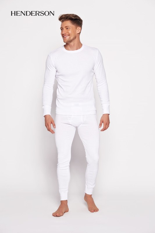 Kalhoty 4862-1J White - Henderson - Pánské oblečení kalhoty
