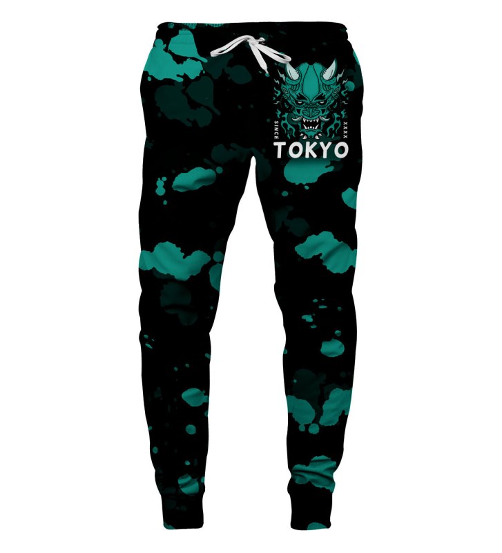 Aloha From Deer Tokyo Oni Teal Teatpants SWPN-PC AFD938 Teal - Pánské oblečení kalhoty