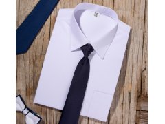 Klasická bílá košile s dlouhými rukávy - Mik