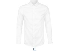 NEOBLU Blaise Men Mikro keprová košile s dlouhým rukávem 24.3182 optic white