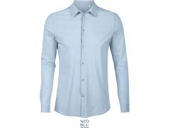 NEOBLU Balthazar Men Košile s dlouhým rukávem 24.3198 soft blue