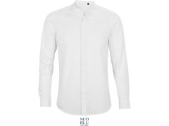 NEOBLU Bart Men Popelínová košile s dl. rukávem a mao límcem 24.3792 optic white