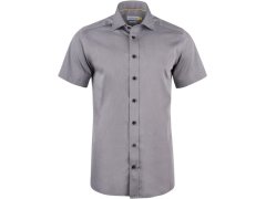 J.Harvest & Frost YB 50 S/S Slim Men Keprová košile s krátkým rukávem 63.5022 grey