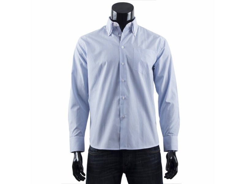 Pánská košile s proužkem s dl.rukávem - TS181-K2 - Gemini - Pánské oblečení košile