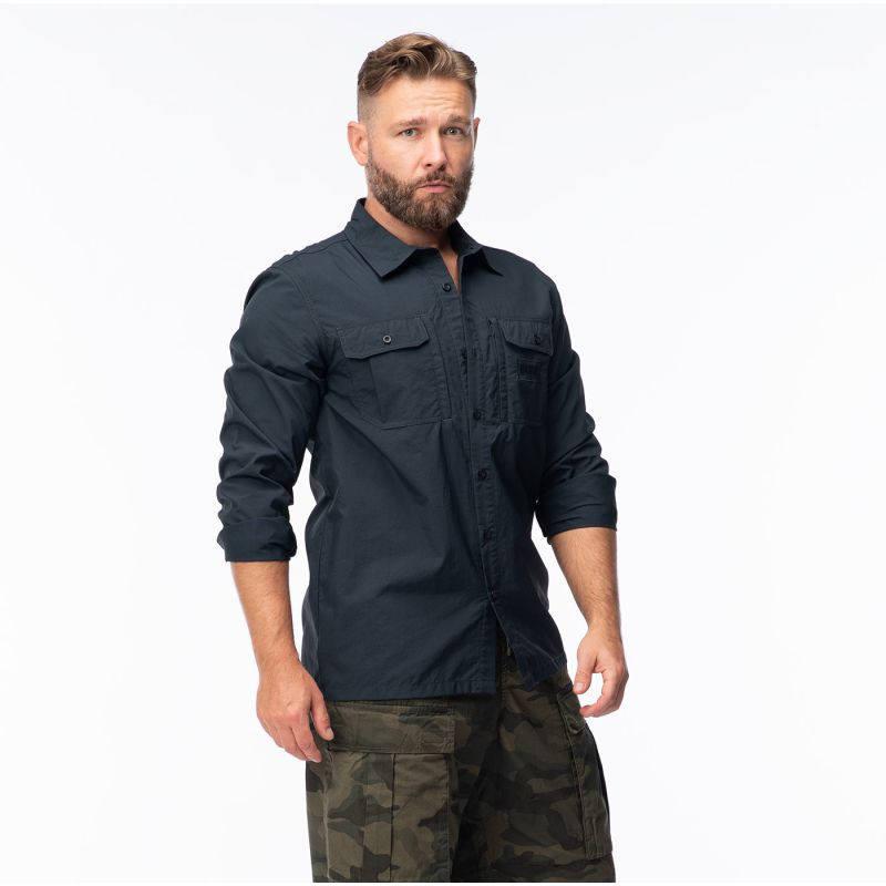 Pánská košile Defender M 92800499780 Černá - Magnum