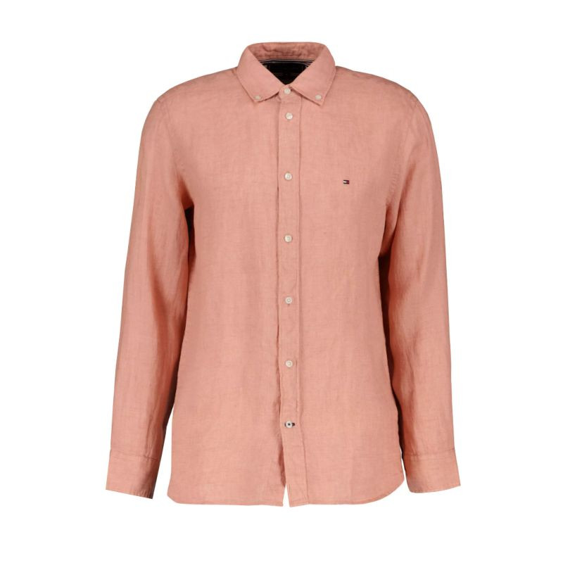 Tommy Hilfiger Košile z pigmentově barveného lnu M MW0MW23147 - Pánské oblečení košile