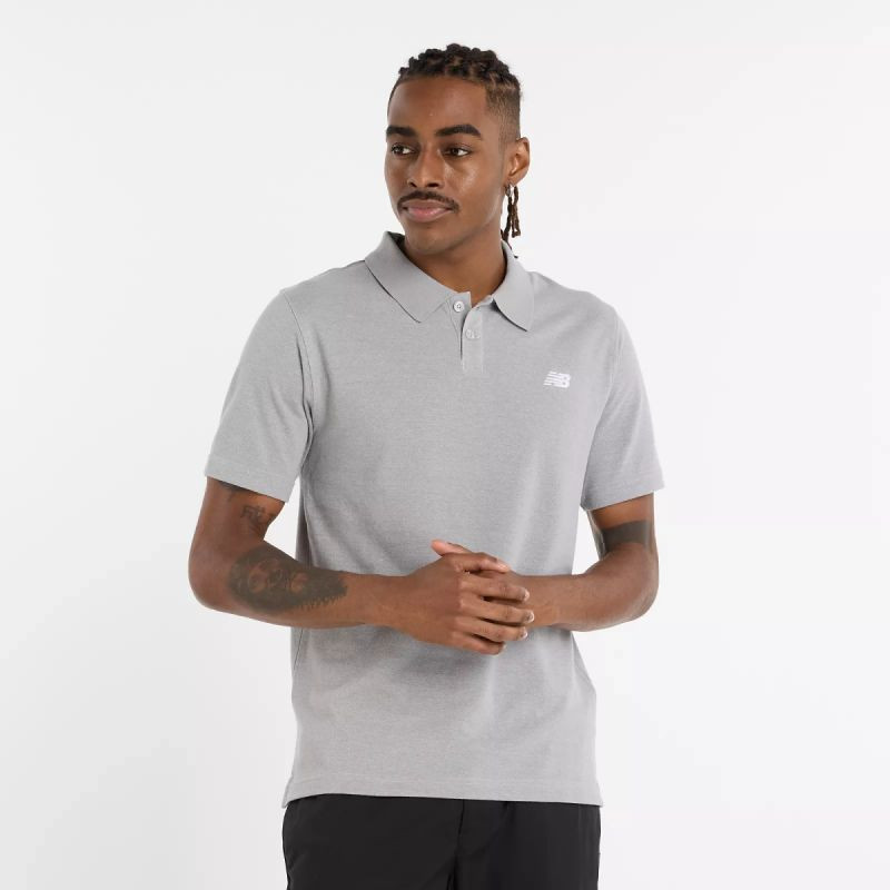 Bavlněné polo tričko New Balance Pique M MT51519AG T-Shirt Bavlněné polo tričko New Balance Pique M MT51519AG T-Shirt - Pánské oblečení košile
