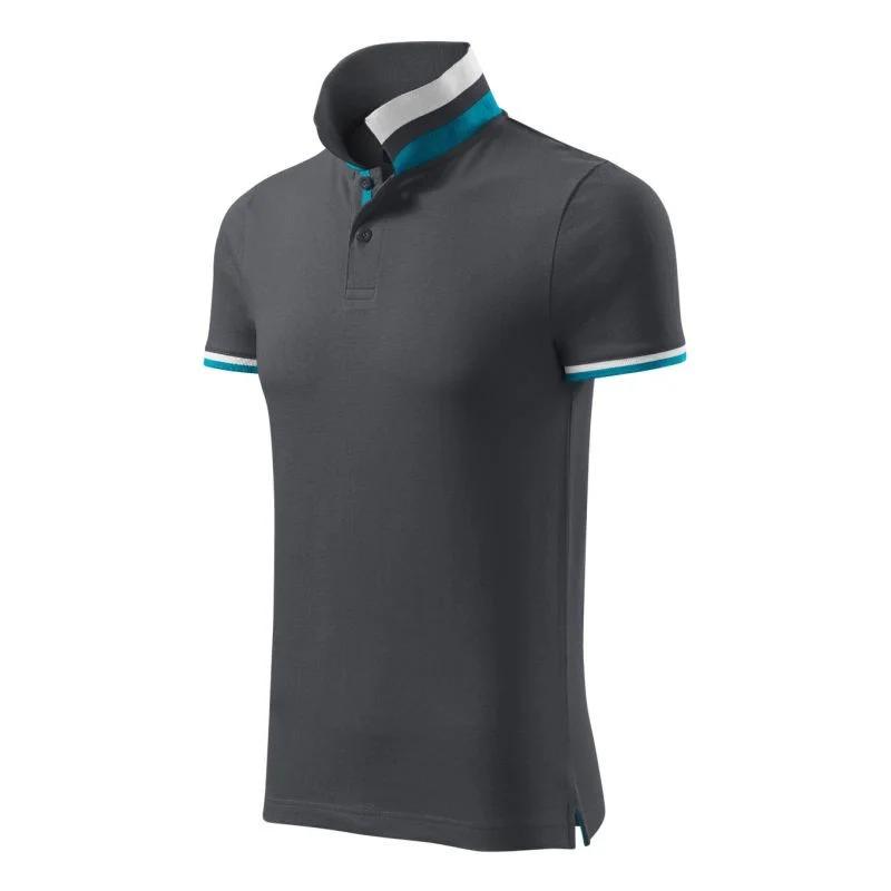 Malfini Collar Up M MLI-25683 světle antracitová polokošile
