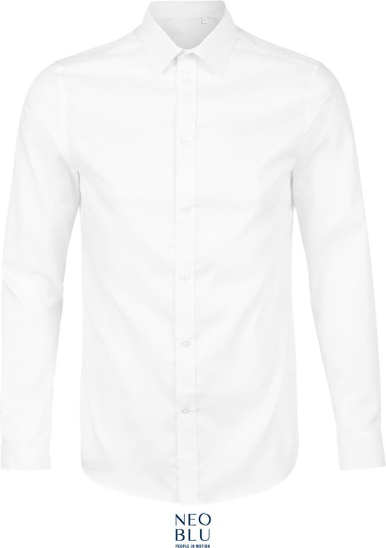 NEOBLU Blaise Men Mikro keprová košile s&nbsp;dlouhým rukávem 24.3182 optic white - Pánské oblečení košile