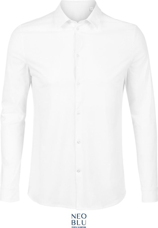 NEOBLU Balthazar Men Košile s&nbsp;dlouhým rukávem 24.3198 optic white - Pánské oblečení košile
