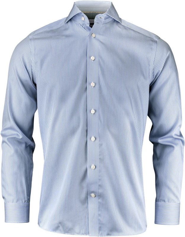 J.Harvest & Frost YB 50 Regular Men Keprová košile s dlouhým rukávem 63.5001 navy stripe