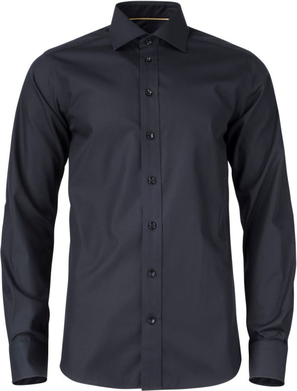 J.Harvest & Frost YB 50 Slim Men Keprová košile s&nbsp;dlouhým rukávem 63.5002 black - Pánské oblečení košile
