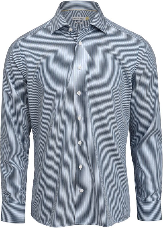J.Harvest & Frost YB 50 Slim Men Keprová košile s dlouhým rukávem 63.5002 navy stripe