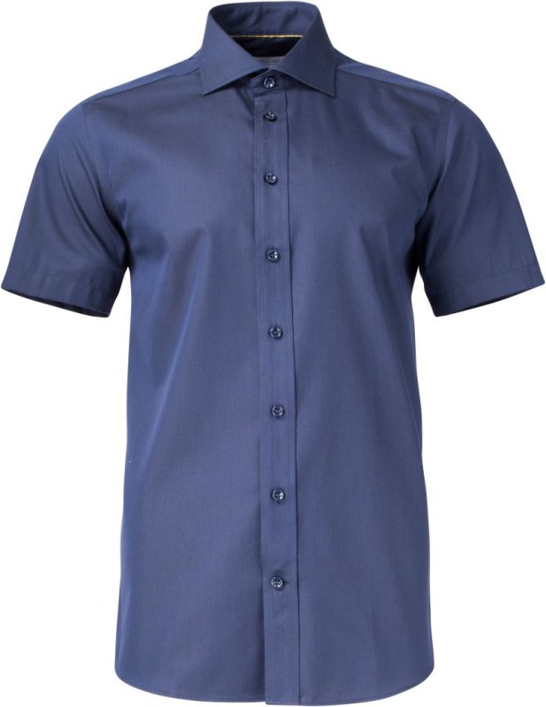 J.Harvest & Frost YB 50 S/S Slim Men Keprová košile s krátkým rukávem 63.5022 navy