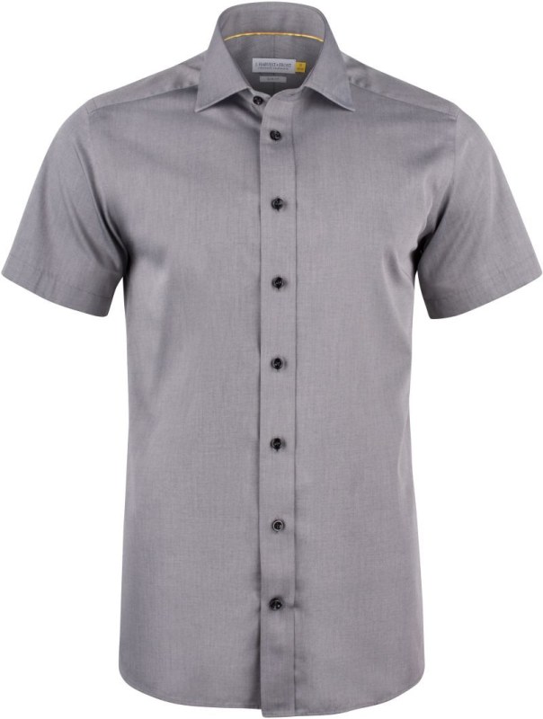 J.Harvest & Frost YB 50 S/S Slim Men Keprová košile s krátkým rukávem 63.5022 grey