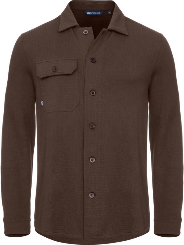 Cutter & Buck Advantage Leisure Shirt Men Volnočasová košile 68.2414 dark mocca